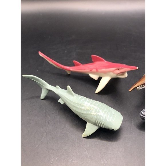 SAFARI LTD LOT OF 4 Whale TOYS FIGURES Whale Shark, Humpback, Scapa & Sarcoprion - Picture 2 of 5